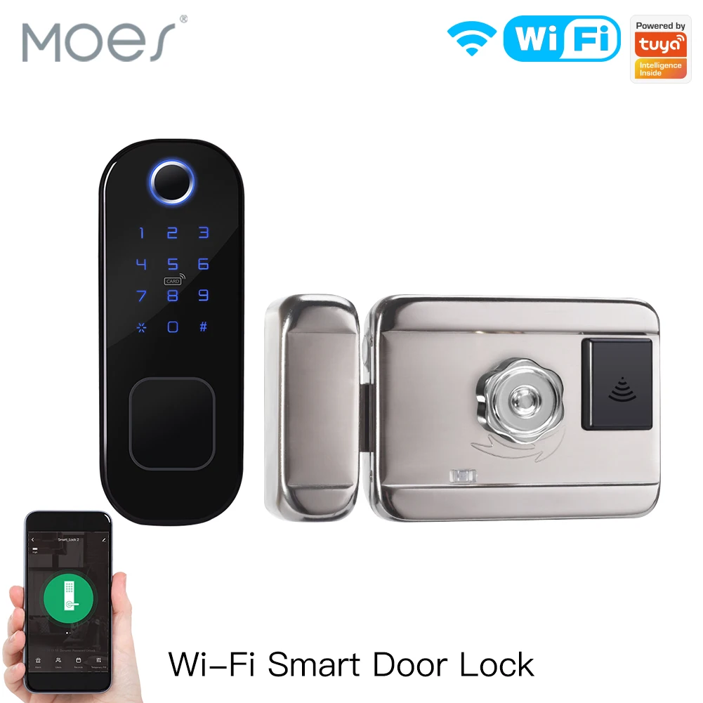Home Security Brand - MOES WiFi Tuya Smart Lock Door
