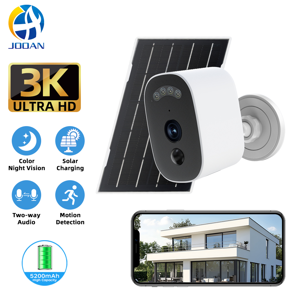 Alarm Siren Outdoor - Jooan 3K HD Solar Security Camera