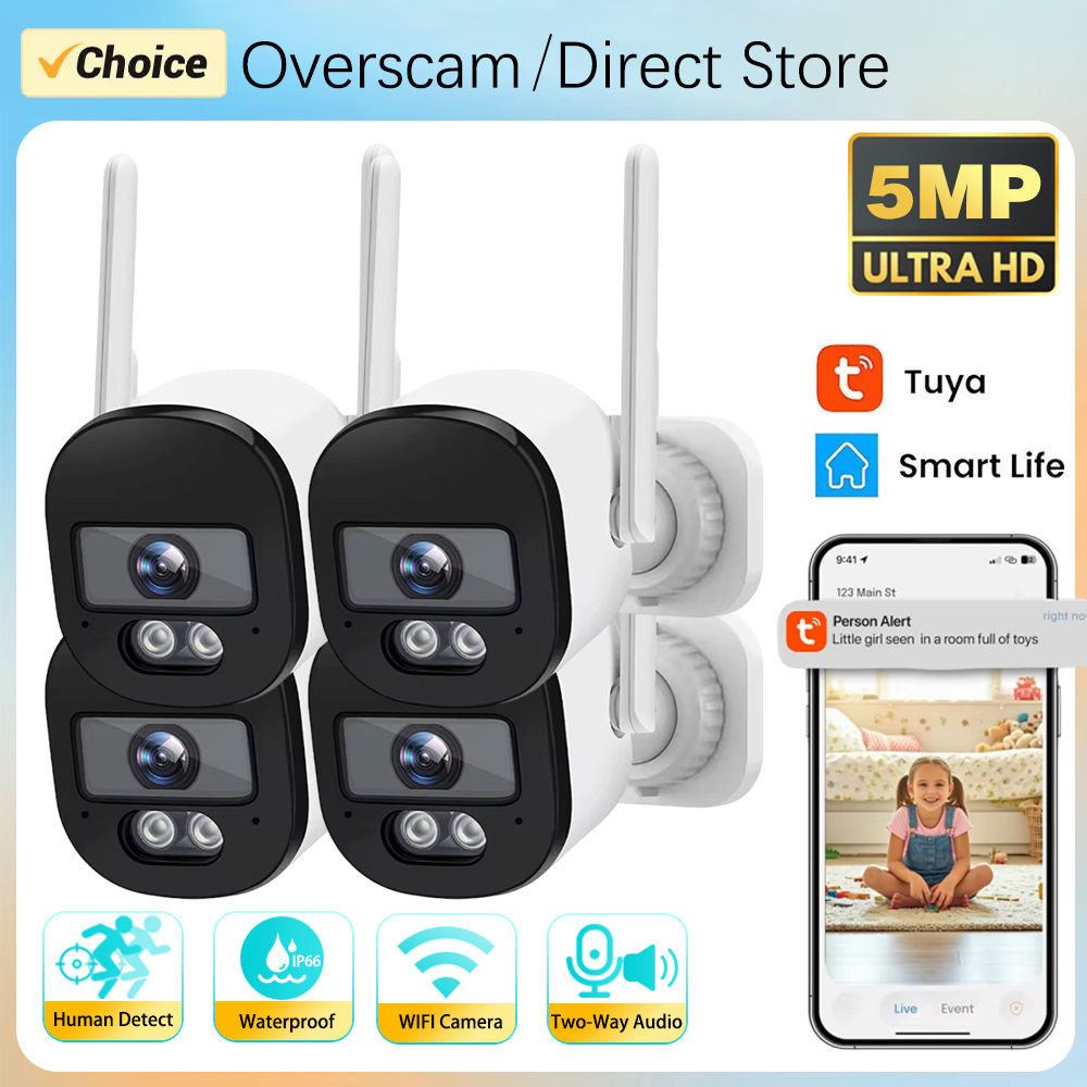 Home Security Lidar - Tuya Bullet Camera Outdoor 5MP 2.4G
