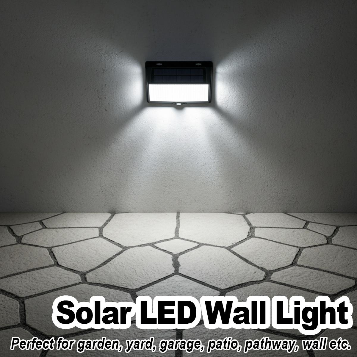 Home Security Flood Lights - 3-Sided LED Wall Light Auto On