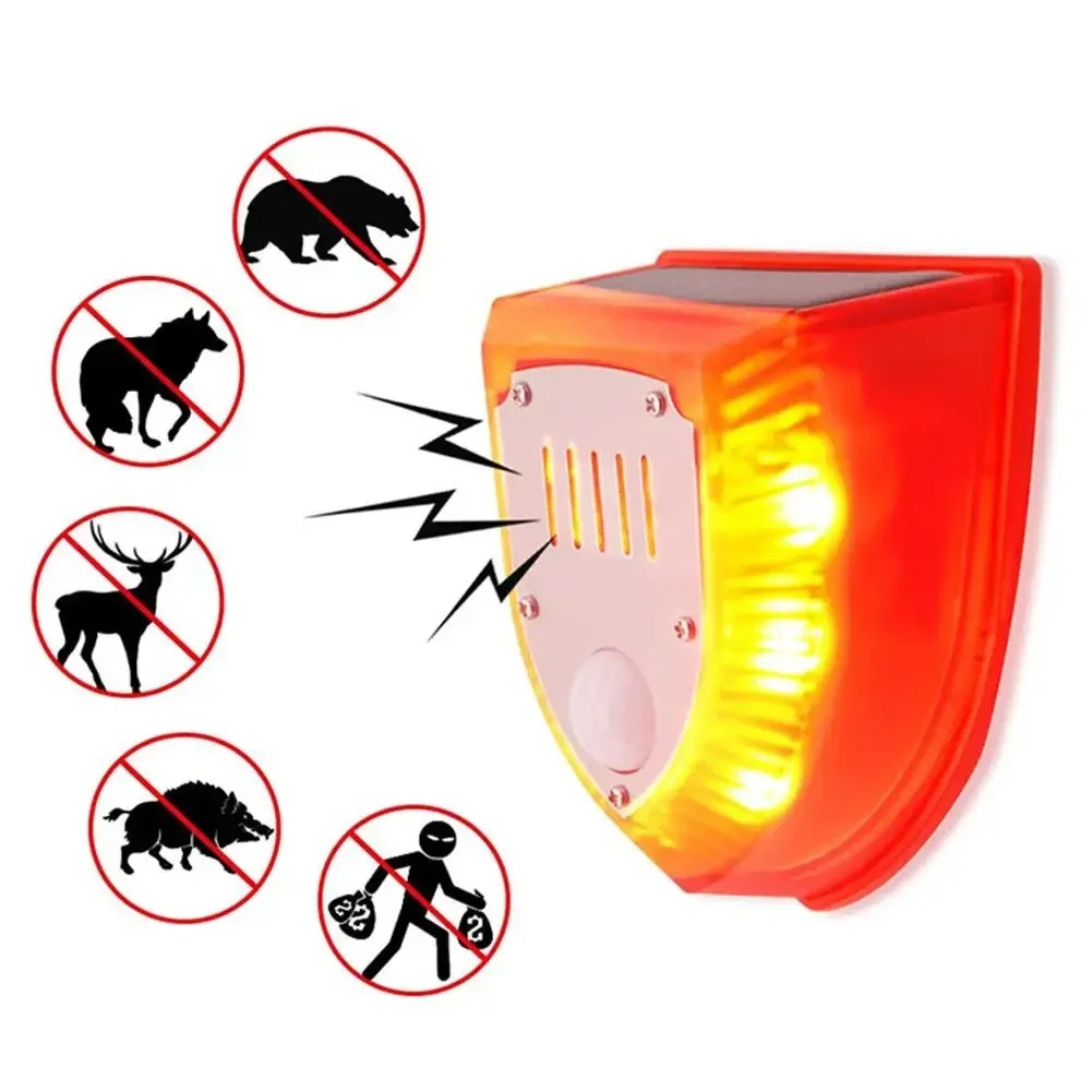 Barking Dog Alarm - Outdoor Solar Powered 3 Modes Motion
