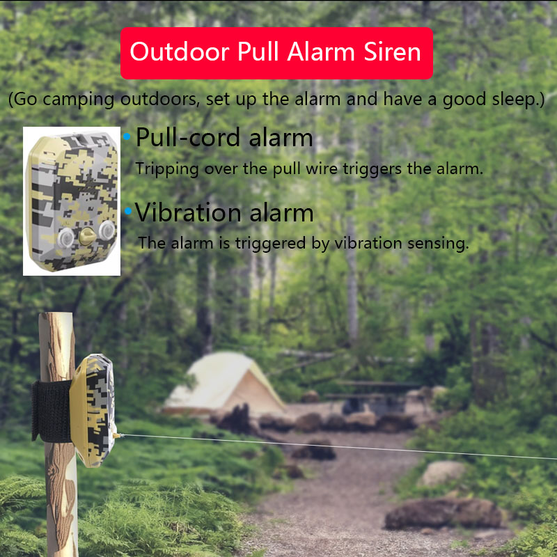 Alarm Siren Outdoor - Portable Outdoor Pull Siren Camping Travel