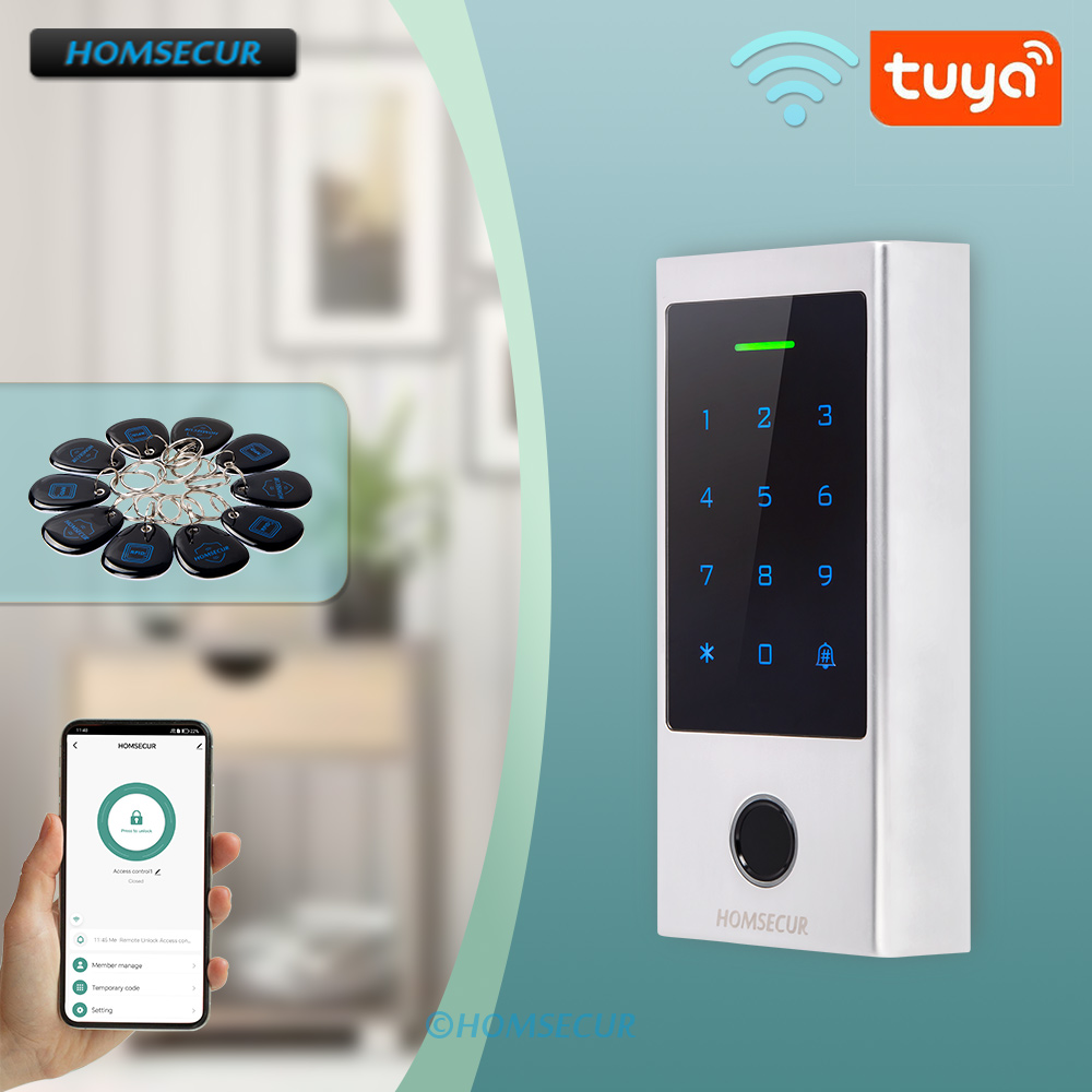 Home Security Key Fob - WiFi Tuya Smart APP Waterproof Fingerprint
