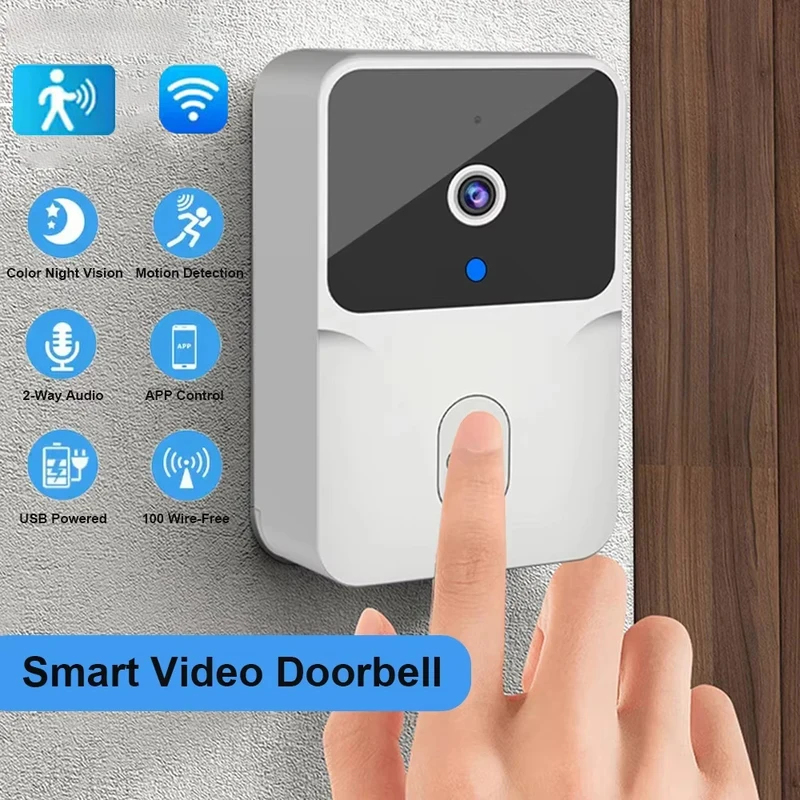 Home Security No Wifi Needed - Smart Home WiFi Video Doorbell Wireless