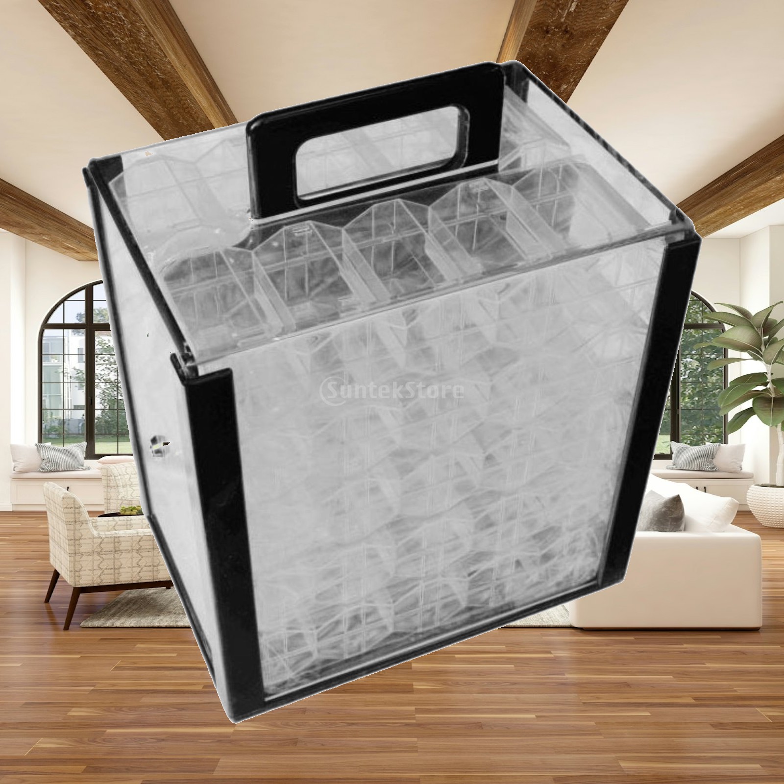 Home Security Game - Clear Poker Chip Storage Display Box