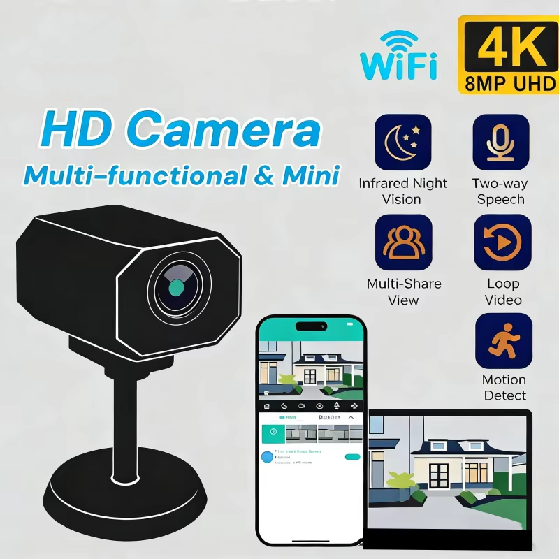 Home Security No Wifi Needed - 4K HD WiFi Security Camera for
