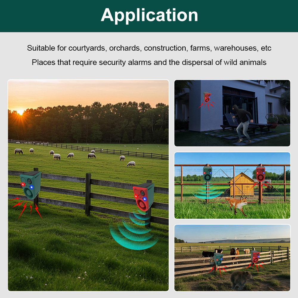 Solar Motion Sensor Animal Rep - огляд і ціна Barking Dog Alarm
