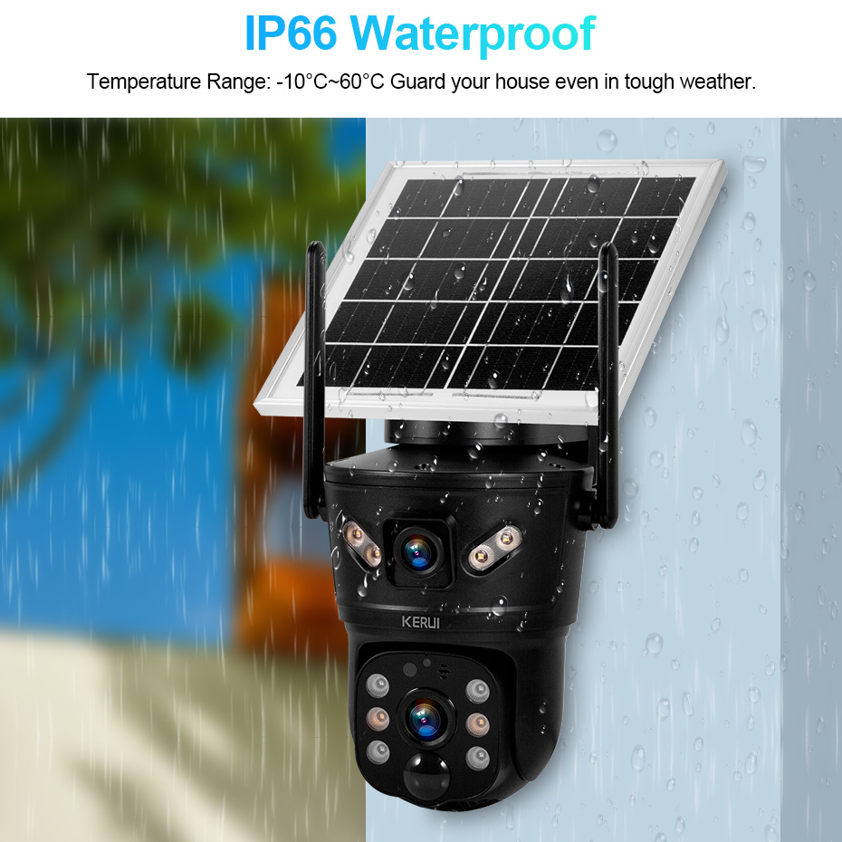 KERUI 6MP 4G SIM WiFi Solar Ca - огляд і ціна Alarm Siren Outdoor