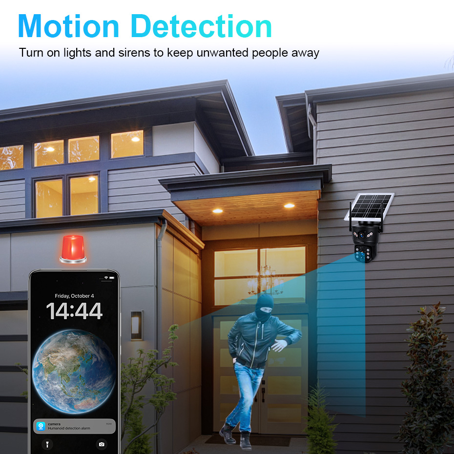 KERUI 6MP 4G SIM WiFi Solar Ca - огляд і ціна Alarm Siren Outdoor