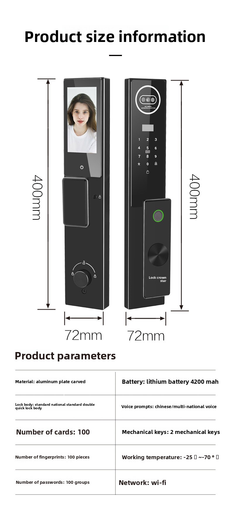 Smart Home Security Door Lock  - огляд і ціна Home Security Lock System