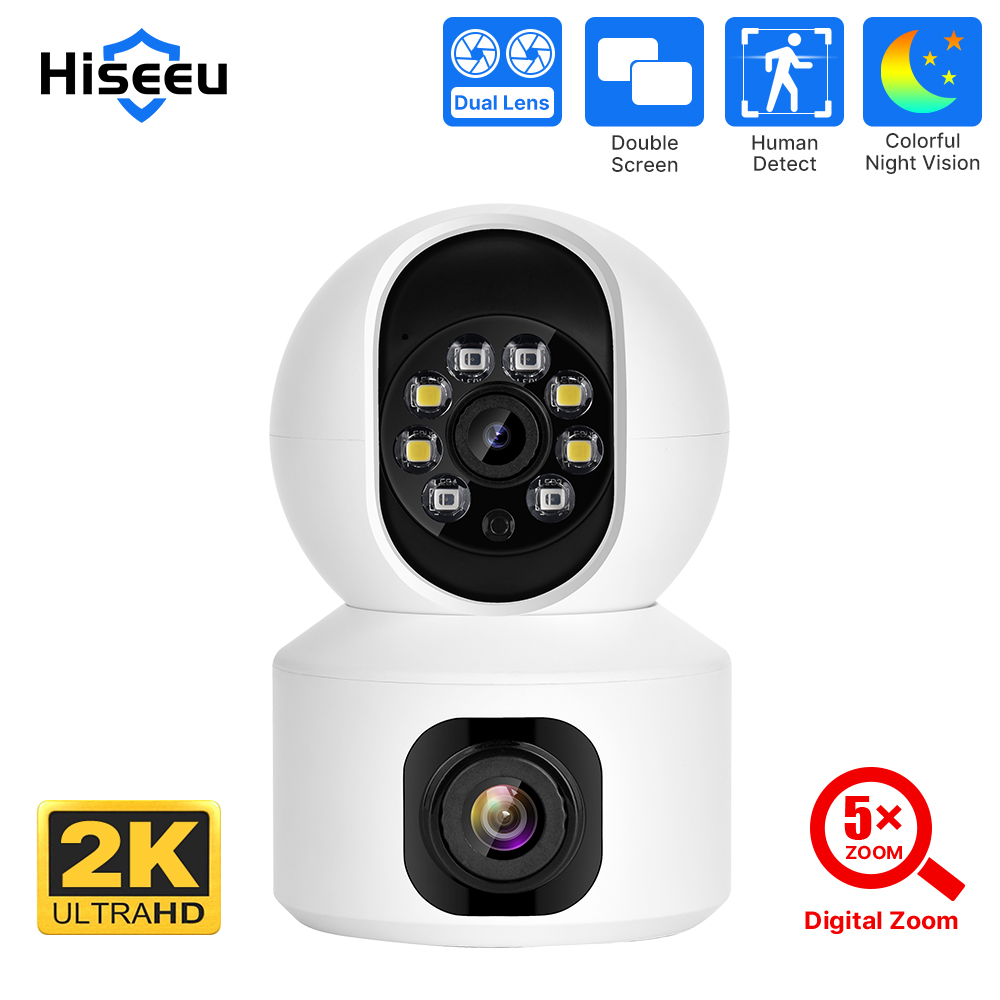 Hiseeu 2K 4MP PTZ IP Camera WI - огляд і ціна Home Security Lidar