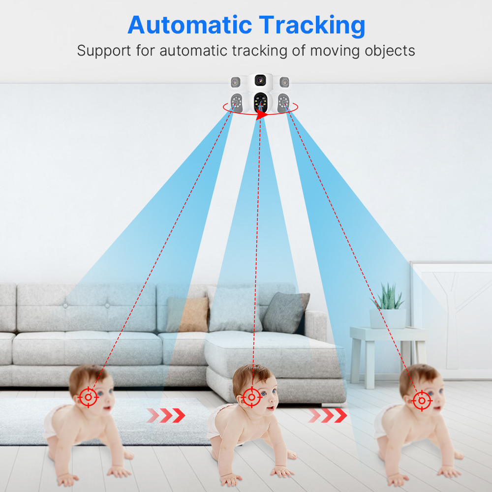 Hiseeu 2K 4MP PTZ IP Camera WI - огляд і ціна Home Security Lidar