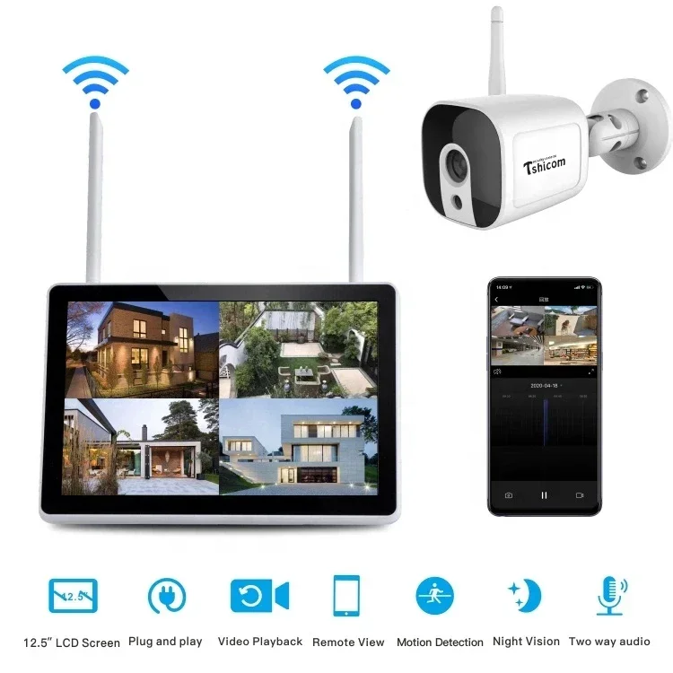 TUYA Smart Wi-Fi 4CH NVR Kit 1 - огляд і ціна Home Security Kit With Camera