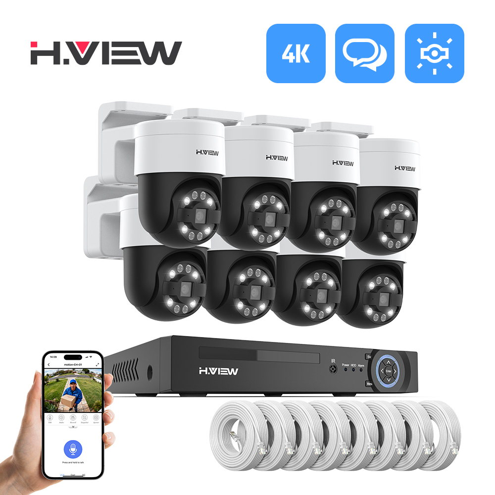 H.view 8Ch 4K 5MP 8MP Cctv Sec - огляд і ціна Home Security Brand