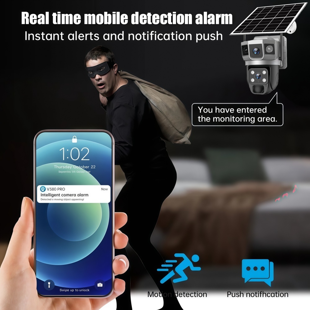 4G Camera Outdoor Solar Survei - огляд і ціна Alarm Siren Outdoor