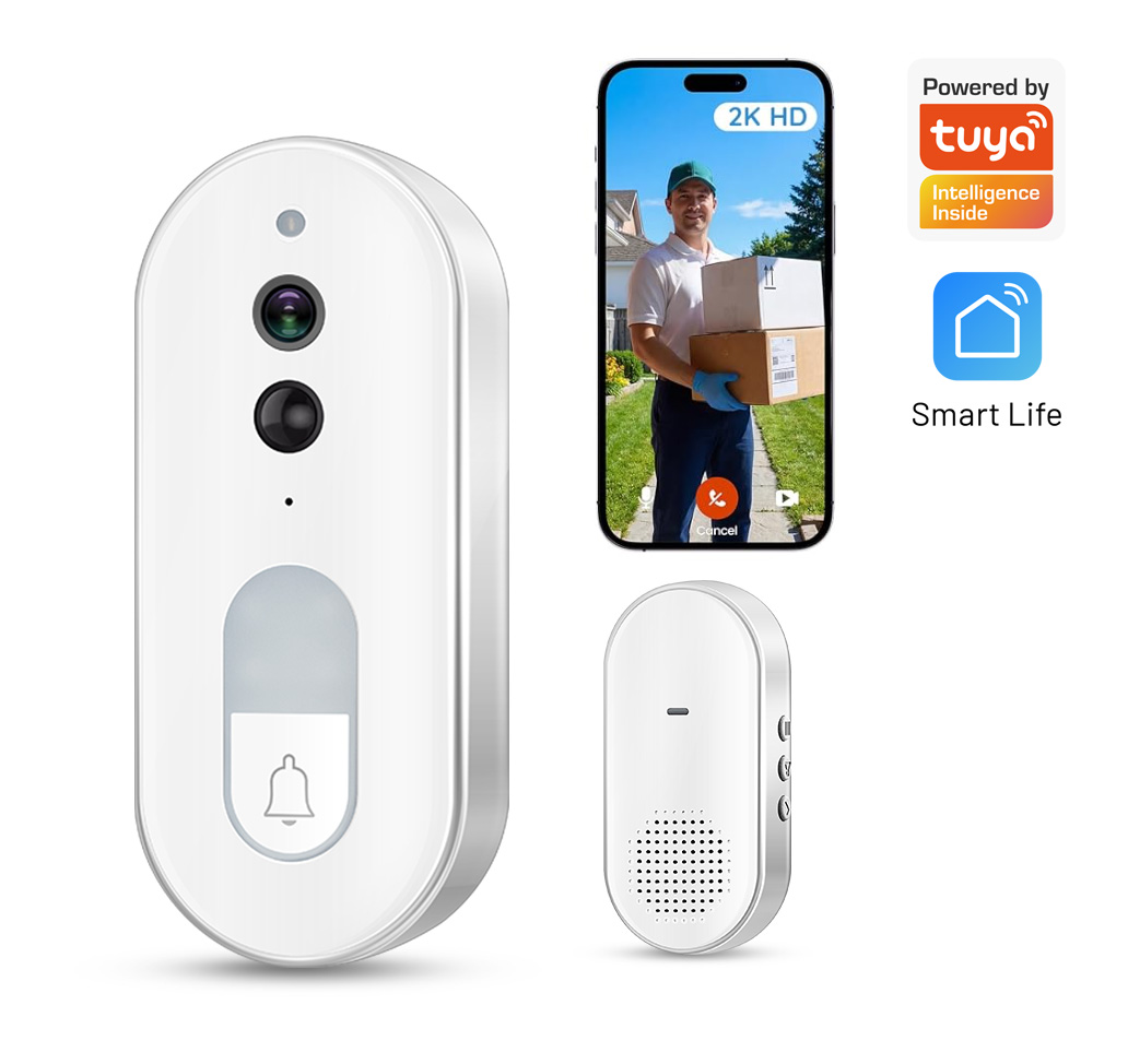 Tuya Smart Video Doorbell Wire - огляд і ціна Home Security No Wifi Needed