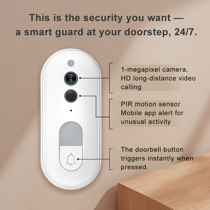 Tuya Smart Video Doorbell Wire - огляд і ціна Home Security No Wifi Needed