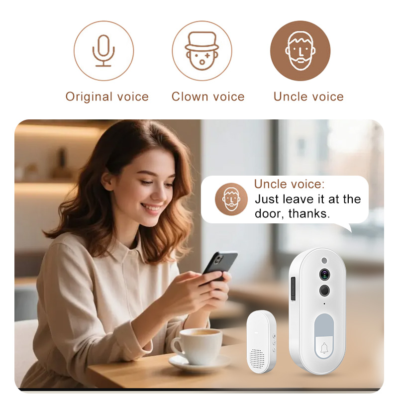 Tuya Smart Video Doorbell Wire - огляд і ціна Home Security No Wifi Needed