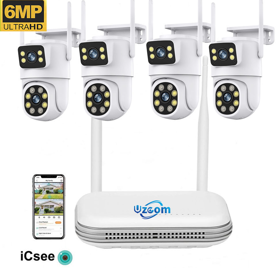 8CH 6MP Outdoor IP Camera Wifi - огляд і ціна Home Security Kit With Camera