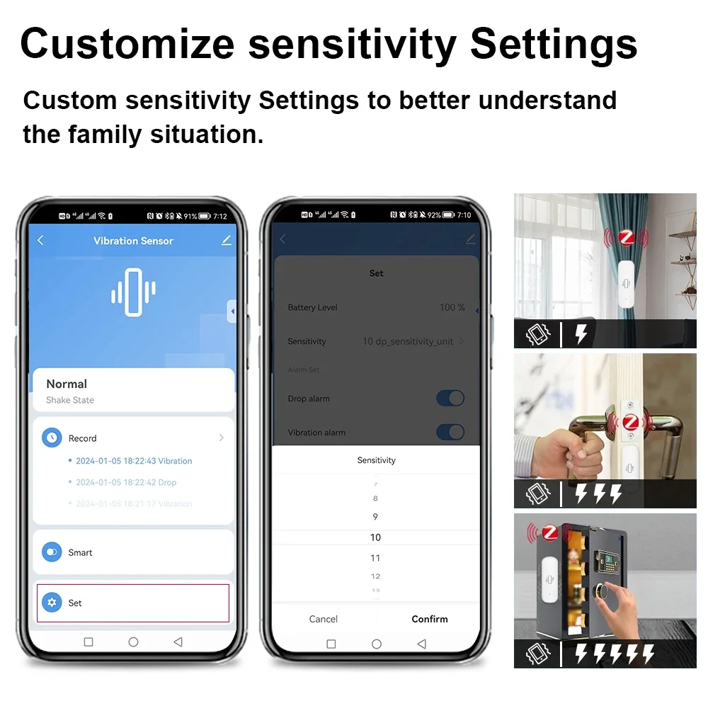Smart ZigBee Vibration Sensor  - огляд і ціна Home Security Guard