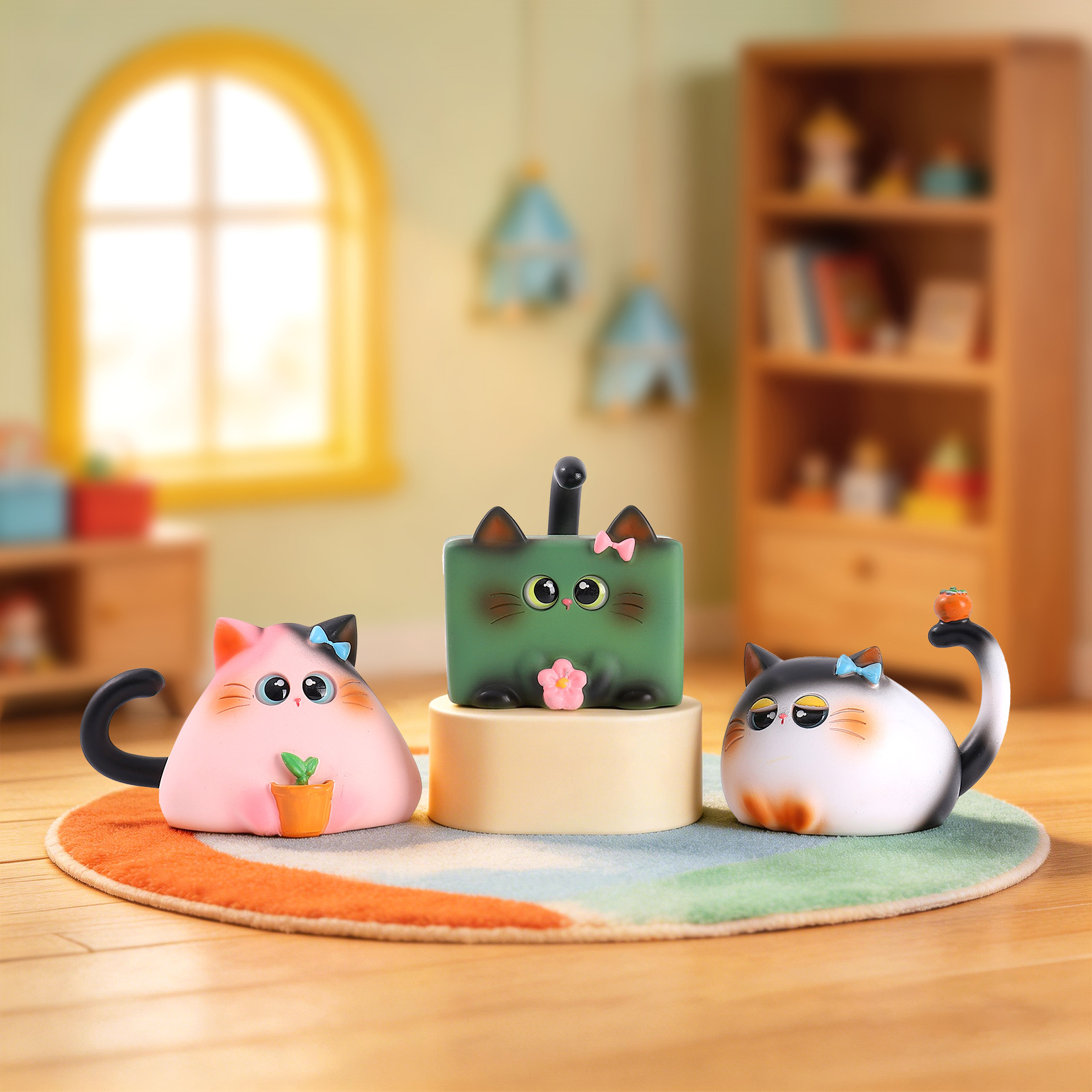 Blind Box Cat Figurine Resin C - огляд і ціна Home Security Box