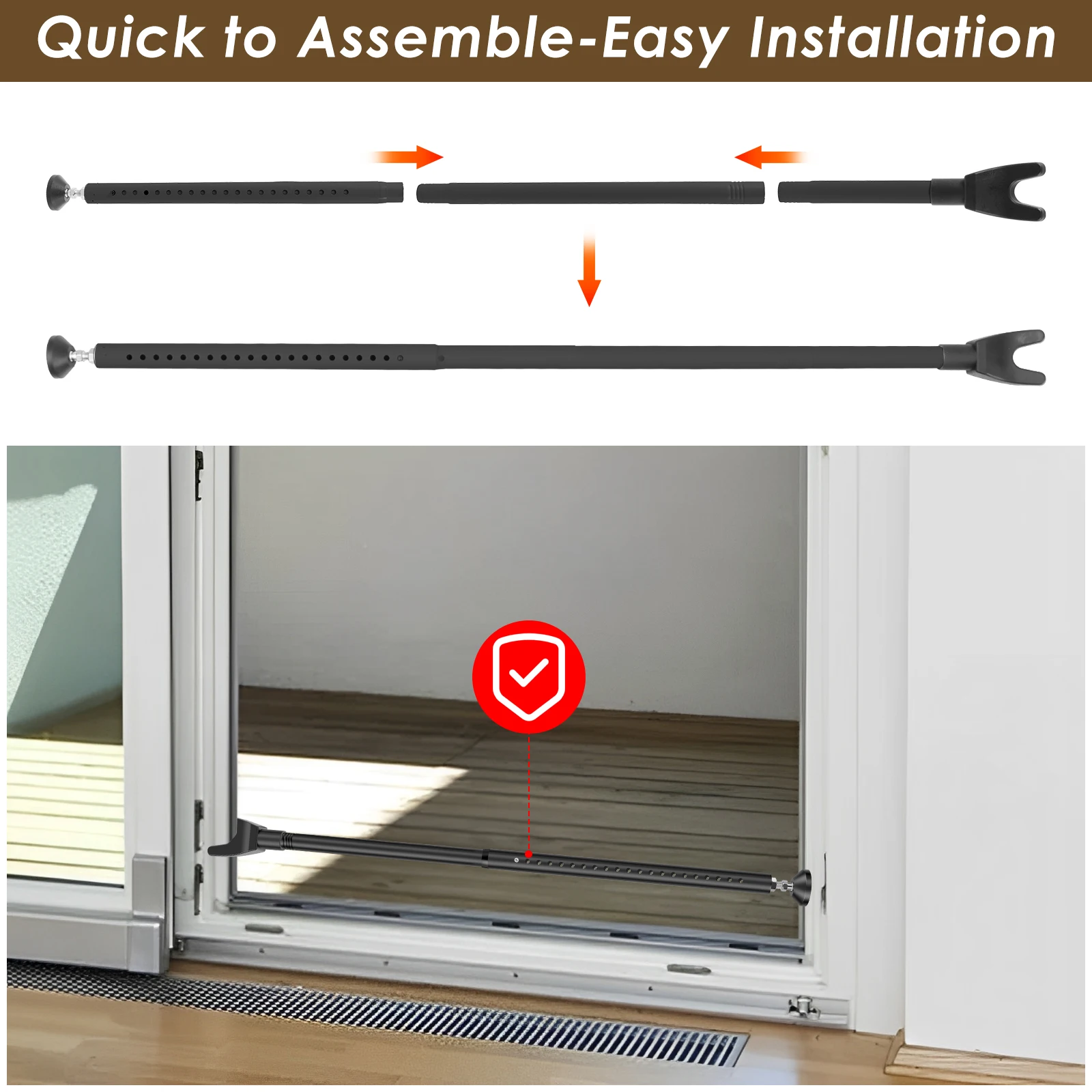 Sliding Door Lock Bar 44-55 In - огляд і ціна Home Security Bars