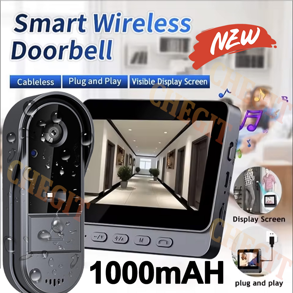 Wireless Wifi Doorbell Camera  - огляд і ціна Home Security No Wifi Needed