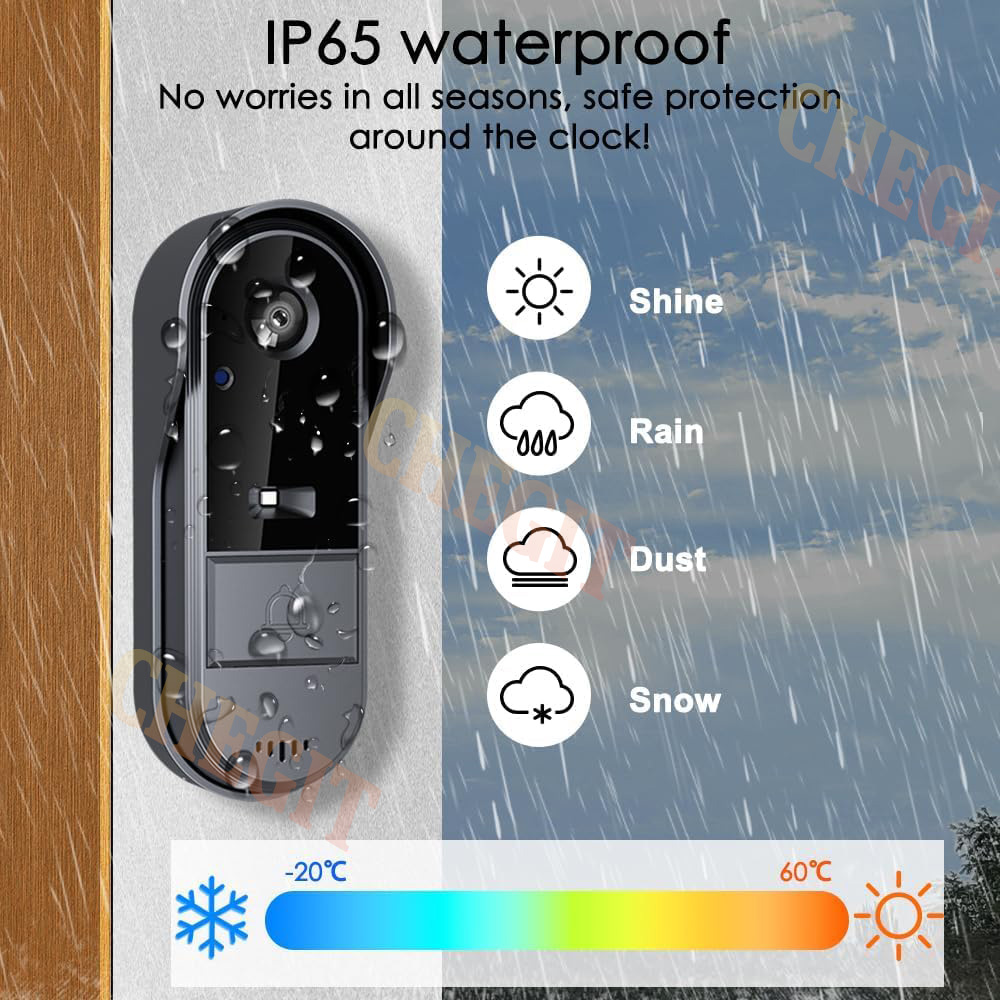 Wireless Wifi Doorbell Camera  - огляд і ціна Home Security No Wifi Needed