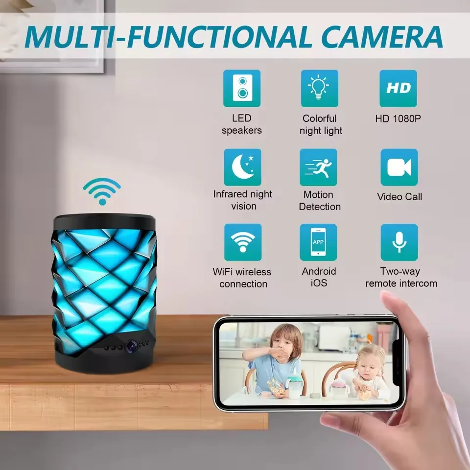 HD Mini Wifi Camera Bluetooth  - огляд і ціна Home Security Flood Lights