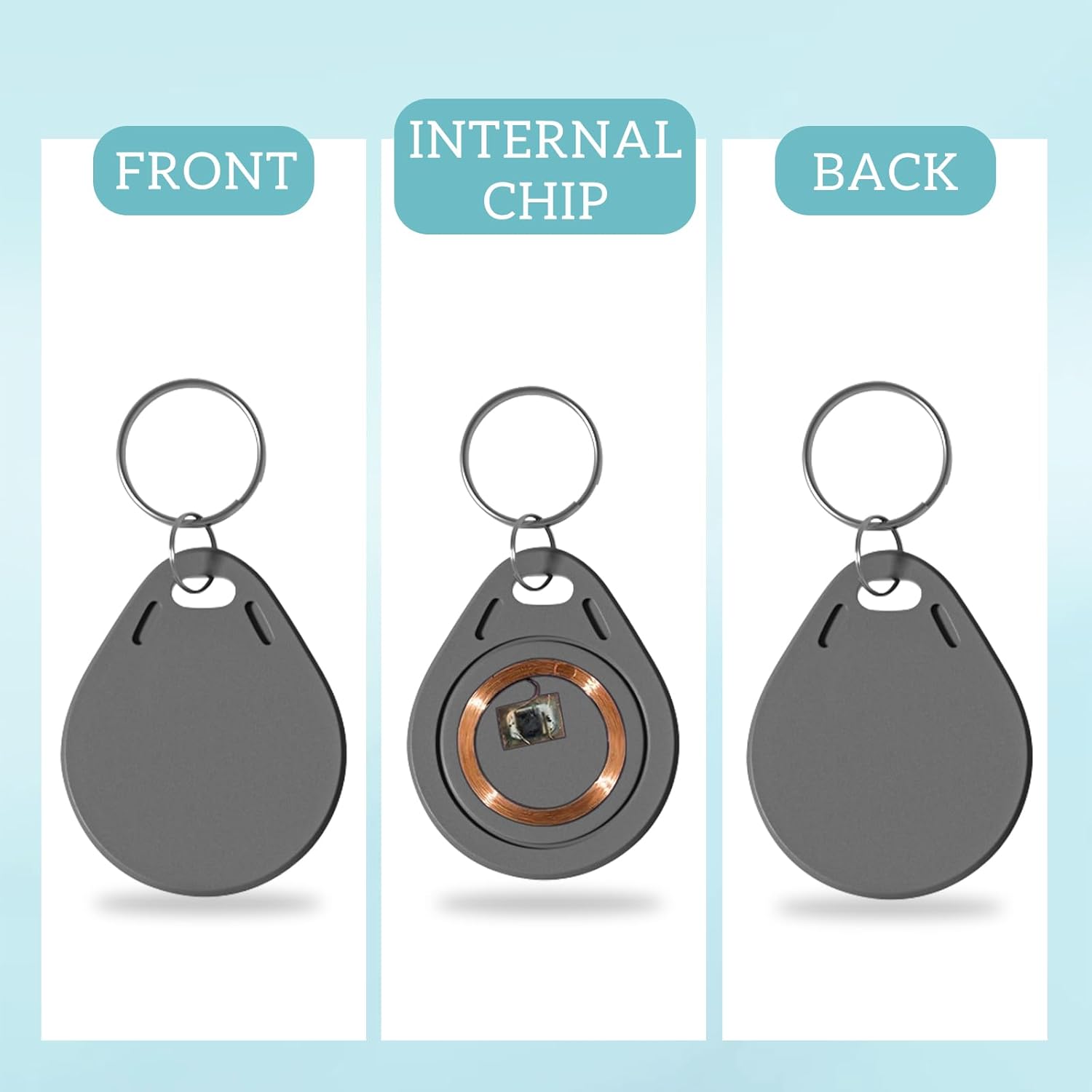 100P NFC Smart Key Tag Card,RF - огляд і ціна Home Security Key Fob