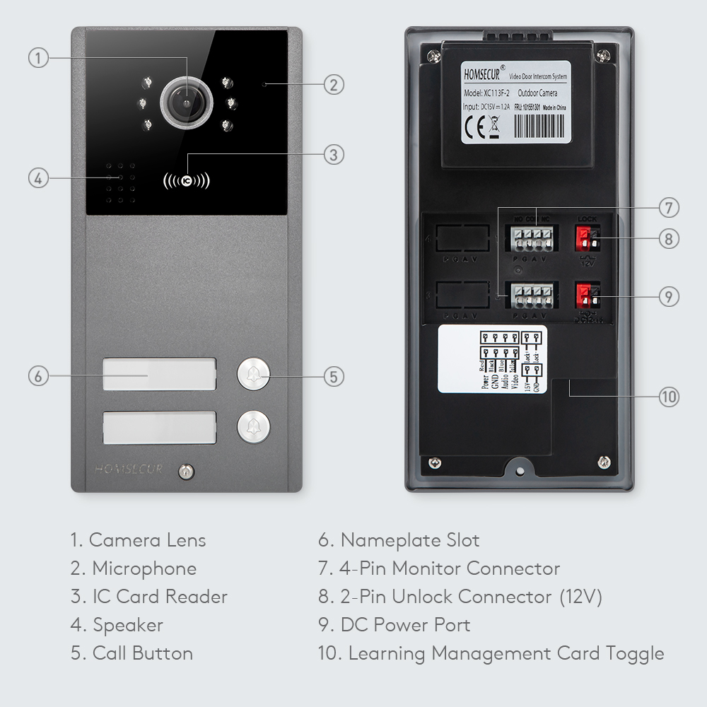 1080P HD IP65 Doorbell Camera  - огляд і ціна Home Security Key Fob