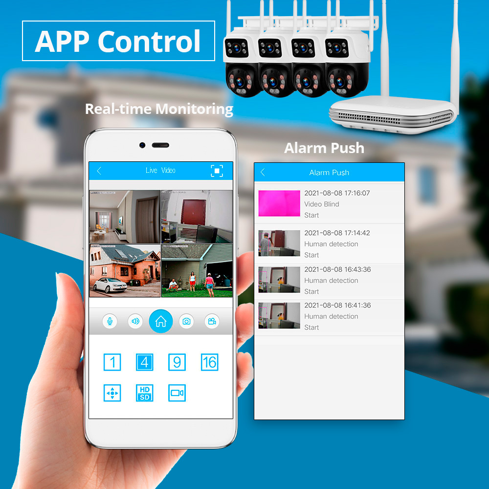 KERUI Waterproof 6MP HD Wirele - огляд і ціна Home Security No Wifi Needed