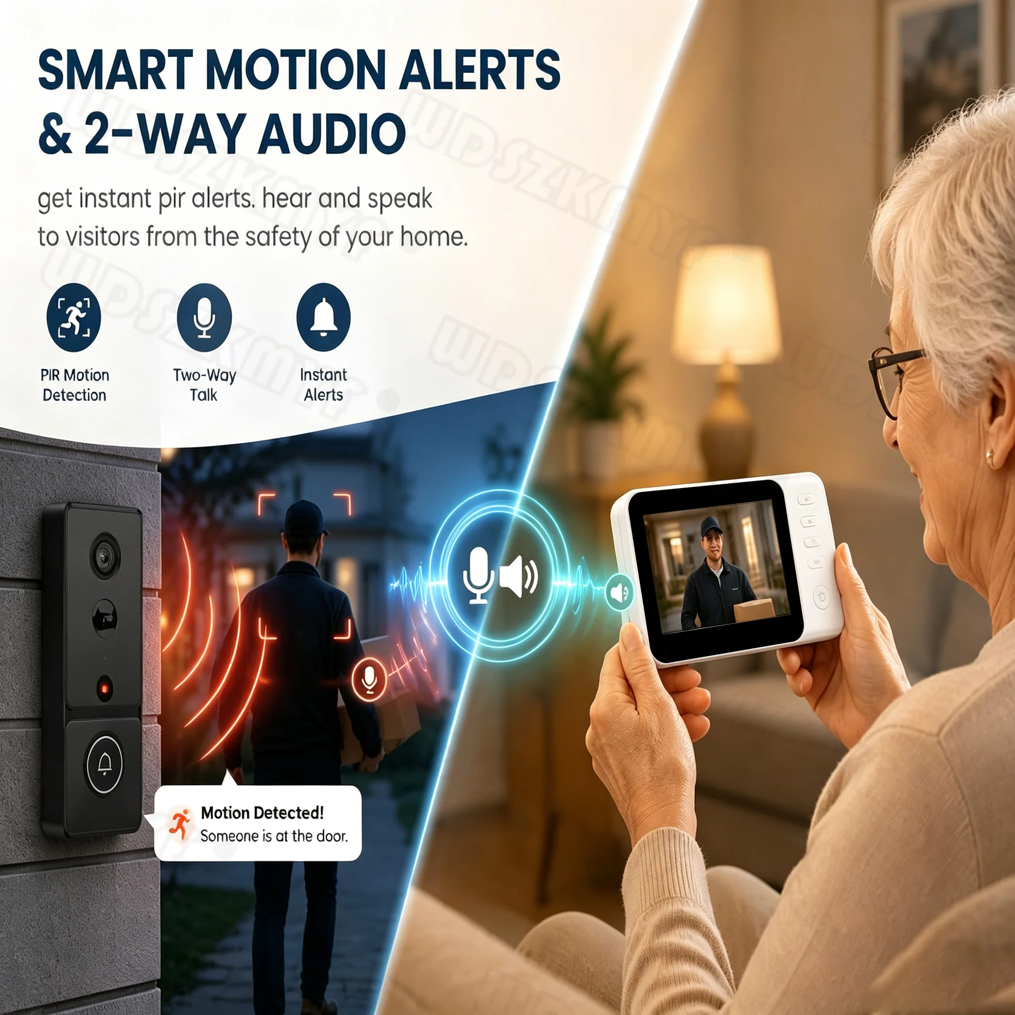 Video Doorbell 1080P HD 4.2''  - огляд і ціна Home Security No Wifi Needed