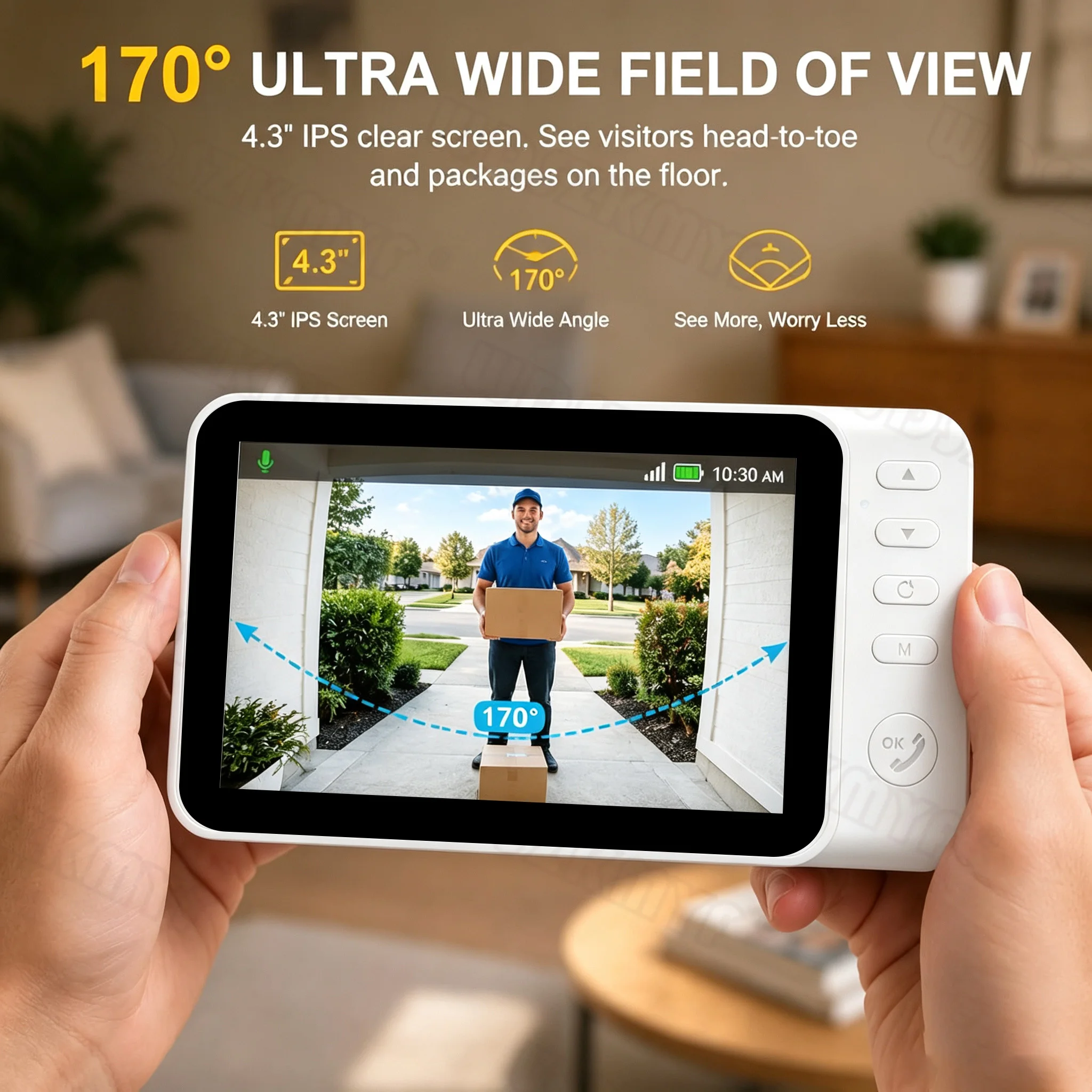 Video Doorbell 1080P HD 4.2''  - огляд і ціна Home Security No Wifi Needed