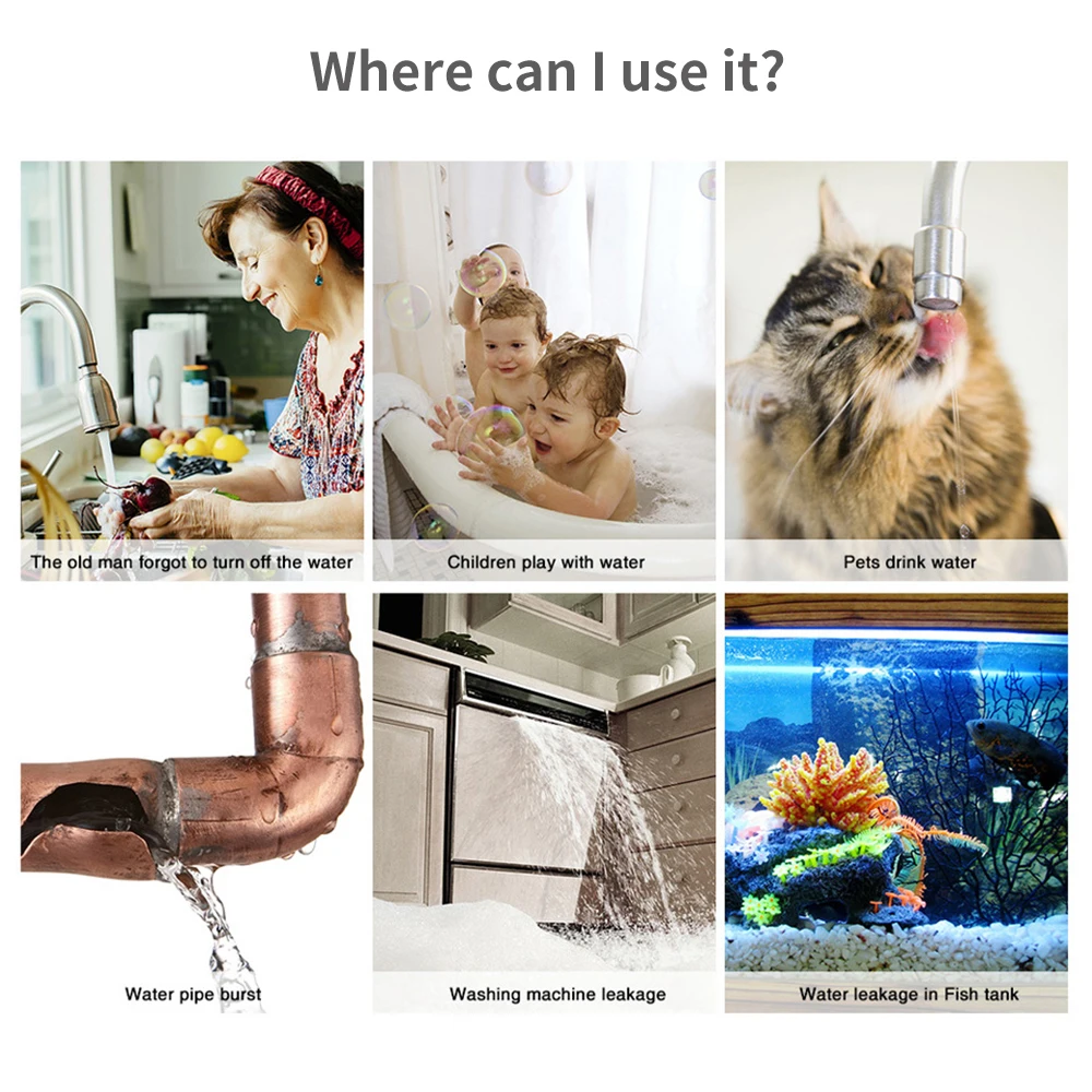 Tuya WiFi Zigbee Water Sensor  - огляд і ціна Home Security Guard