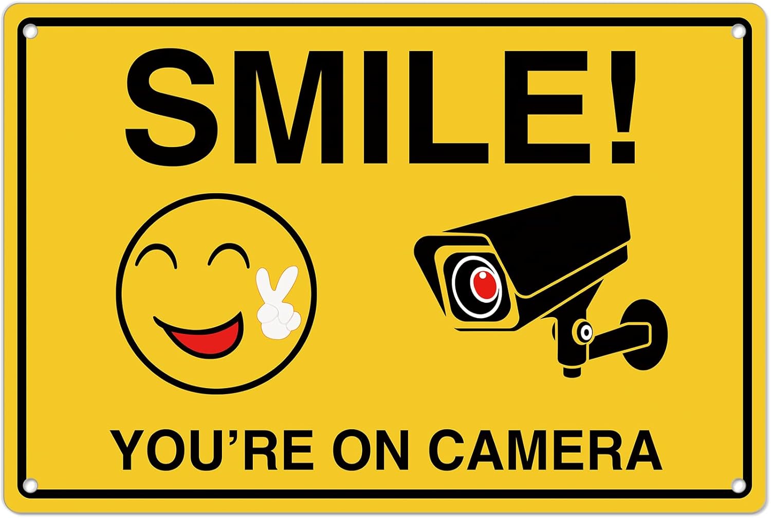 Smile Youre On Camera Signs ;  - огляд і ціна Home Security Brand
