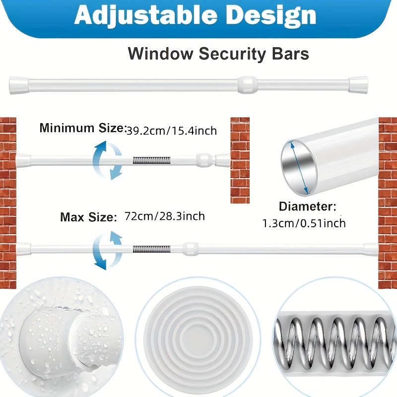 Adjustable Safety Ba Polished  - огляд і ціна Home Security Bars