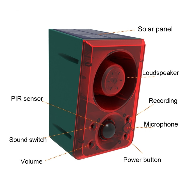 Outdoor Solar Motion Sensor Al - огляд і ціна Barking Dog Alarm