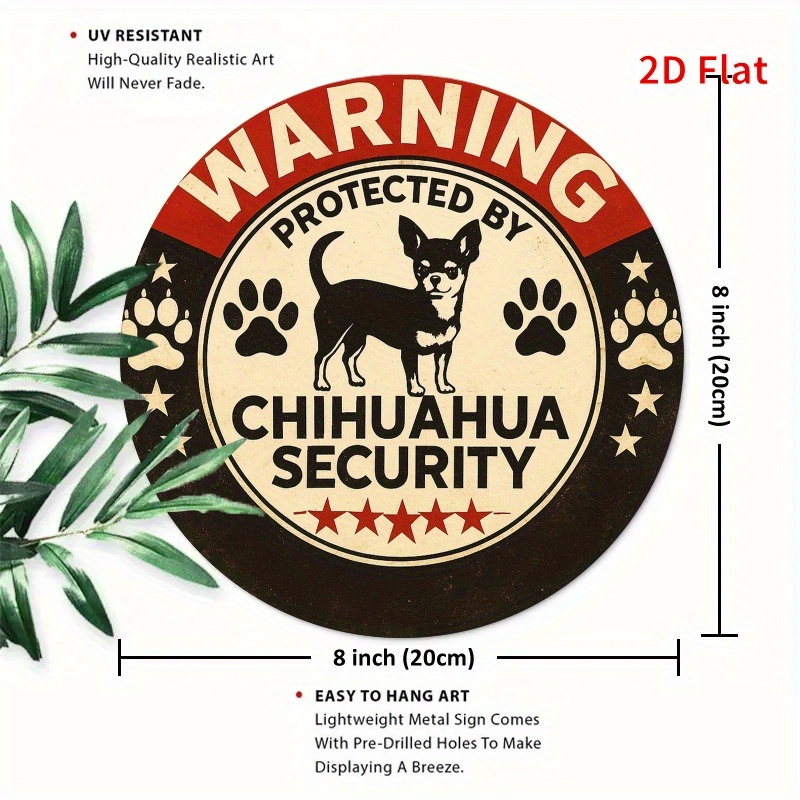 Warning Protected By Chihuahua - огляд і ціна Home Security Bars