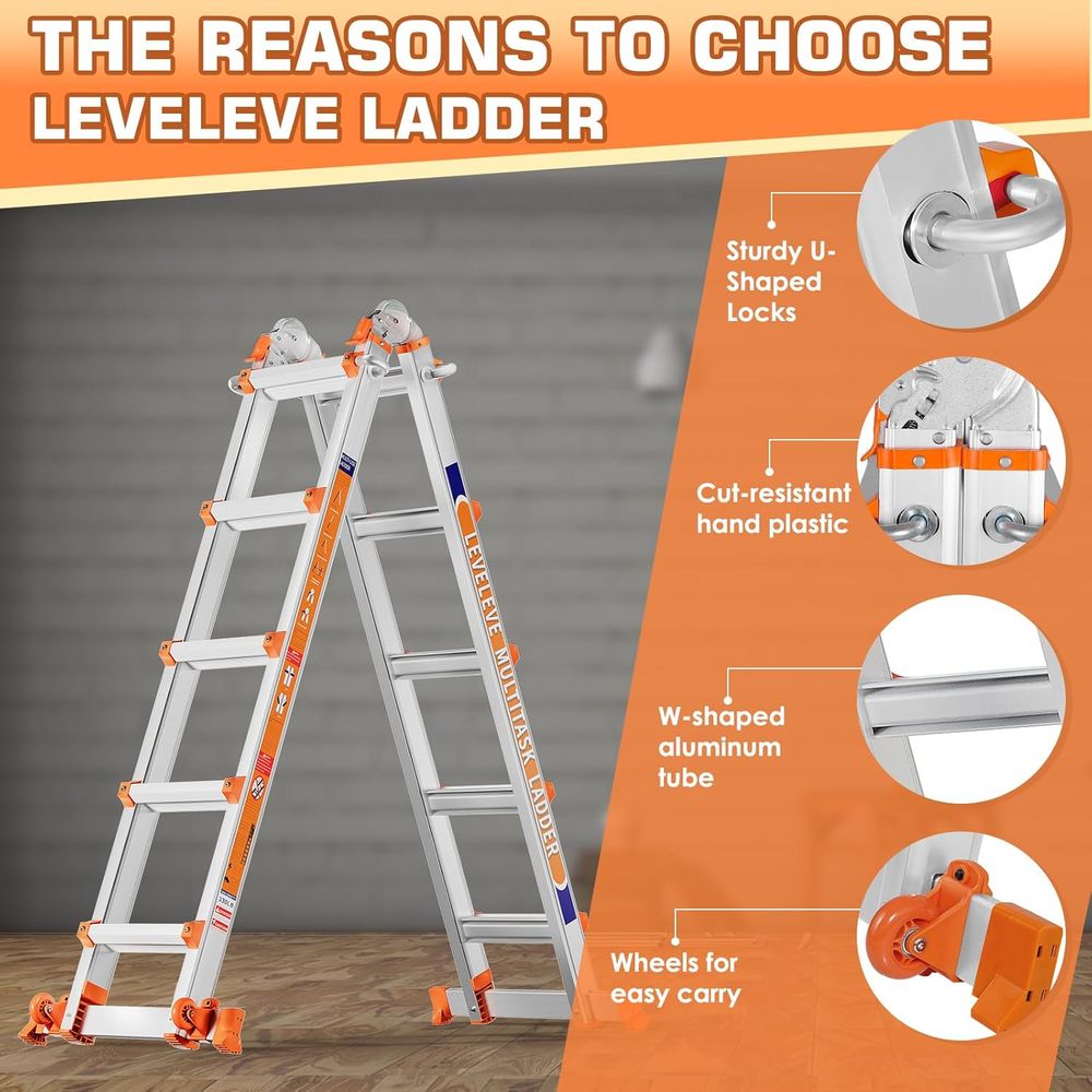 A e 5 Step Ladder, 17T Extensi - огляд і ціна Home Security Bars