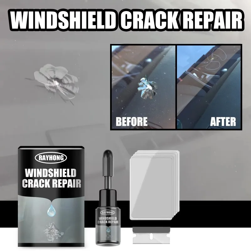 Windshield Crack Repair Fluid  - огляд і ціна Glass Break Detector
