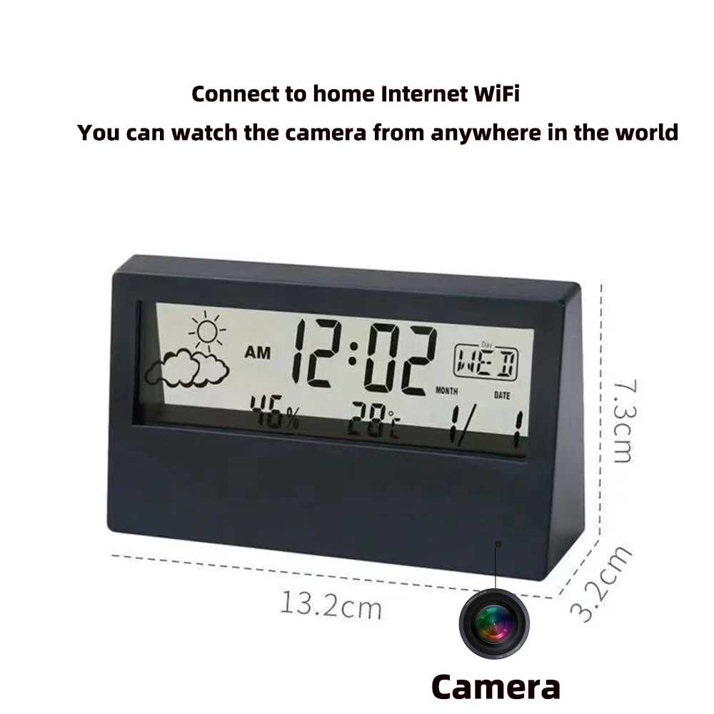 4K WiFi Clock Camera with Moti - огляд і ціна Home Security No Wifi Needed