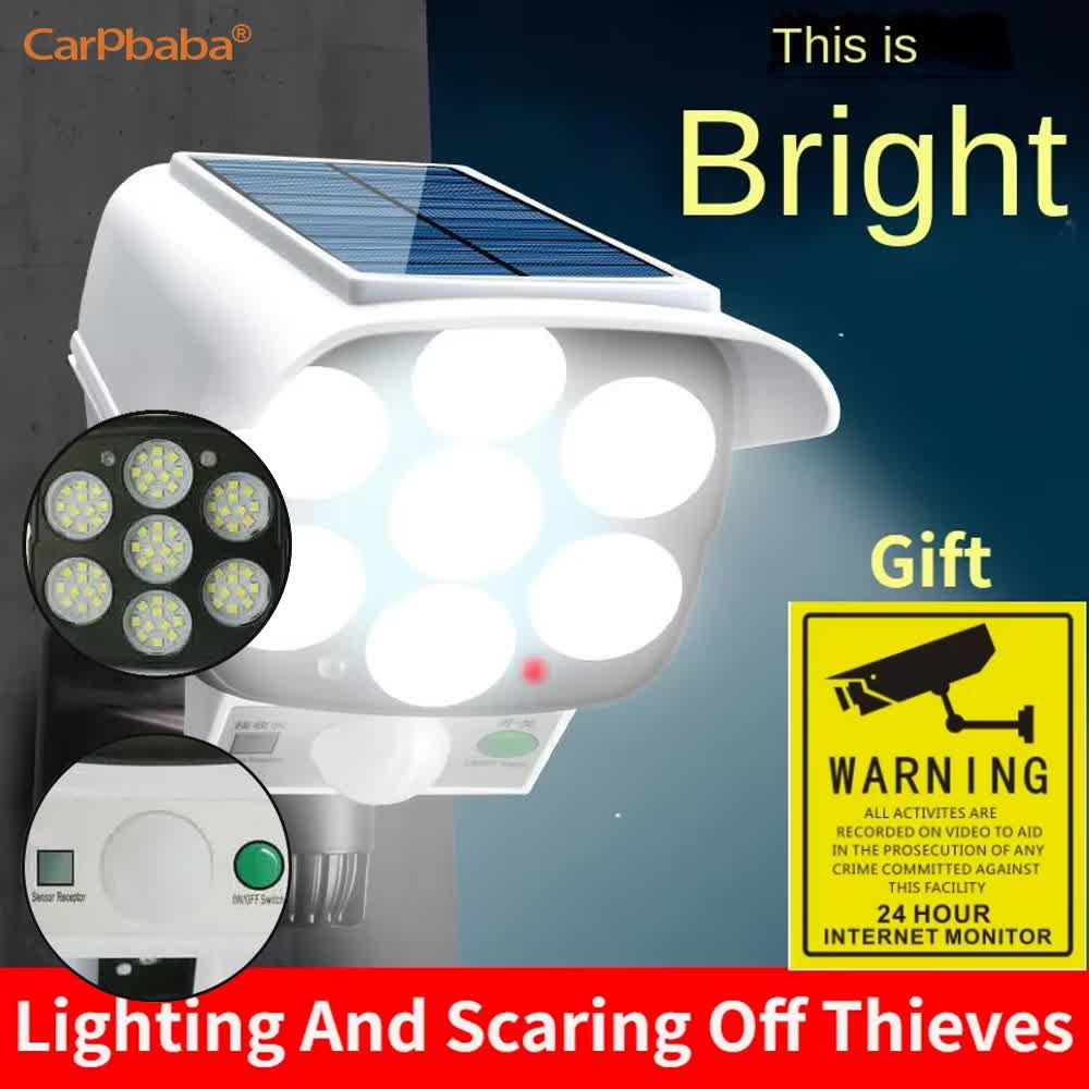 Outdoor Solar Light Motion Sen - огляд і ціна Home Security Flood Lights