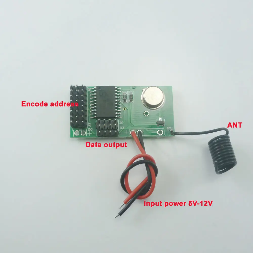 DC 5V 12V 4 CH 433Mhz ASK OOK  - огляд і ціна Home Security Key Fob